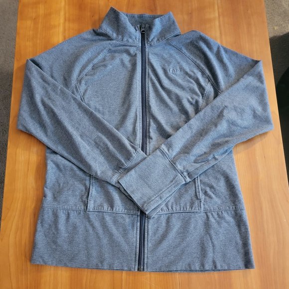 Gap Womens Grey Full Zip Athletic Jacket - Medium - Picture 3 of 5
